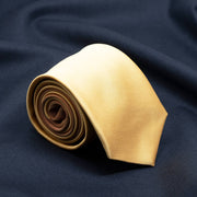 Regal Mustard Dual Shade Solid Necktie