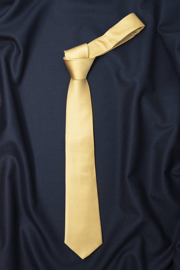 Regal Mustard Solid Necktie