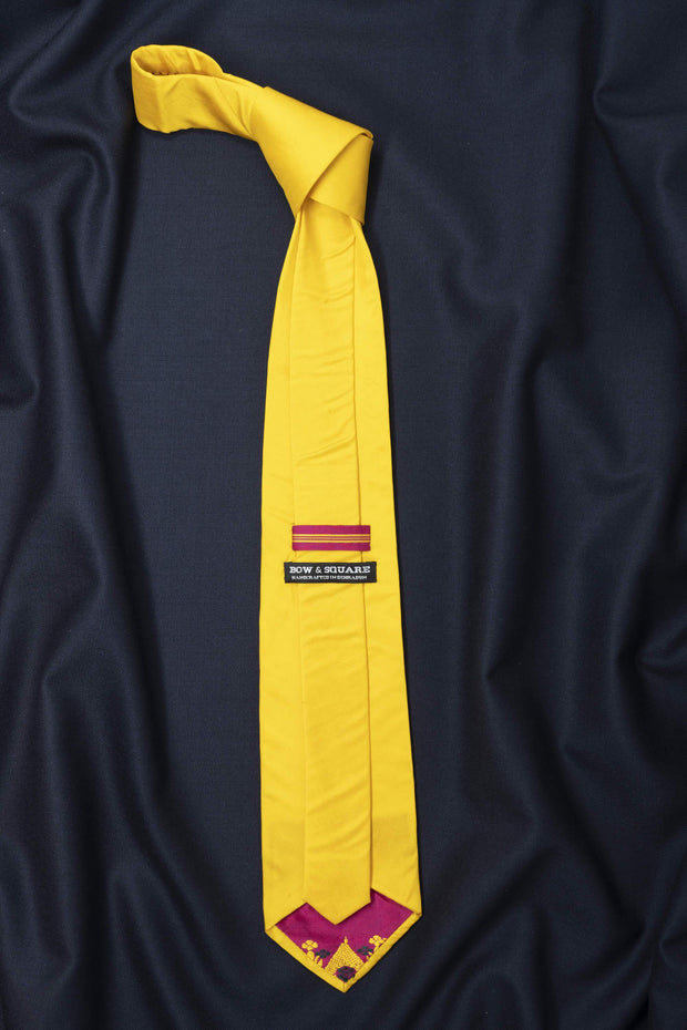 Regal Yellow Solid Necktie