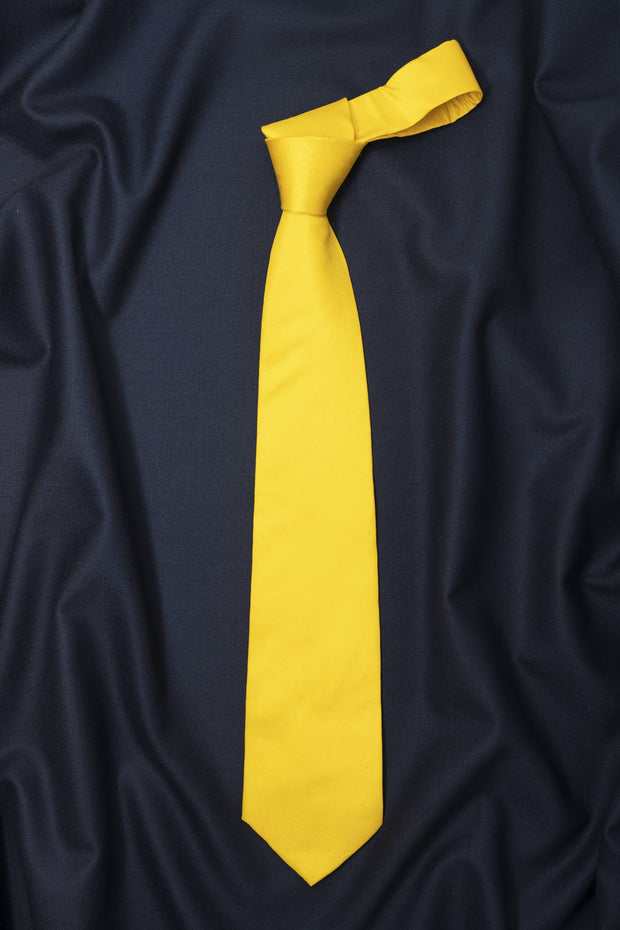 Regal Yellow Solid Necktie