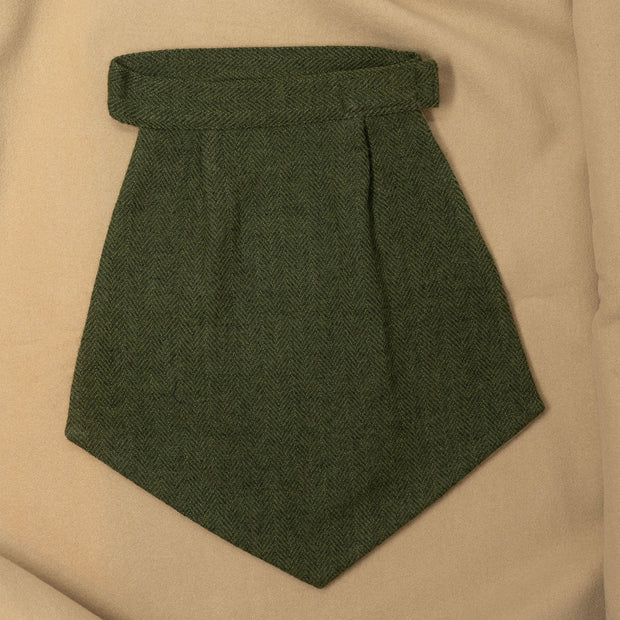 After 8 Herringbone Tweed Green Cravat