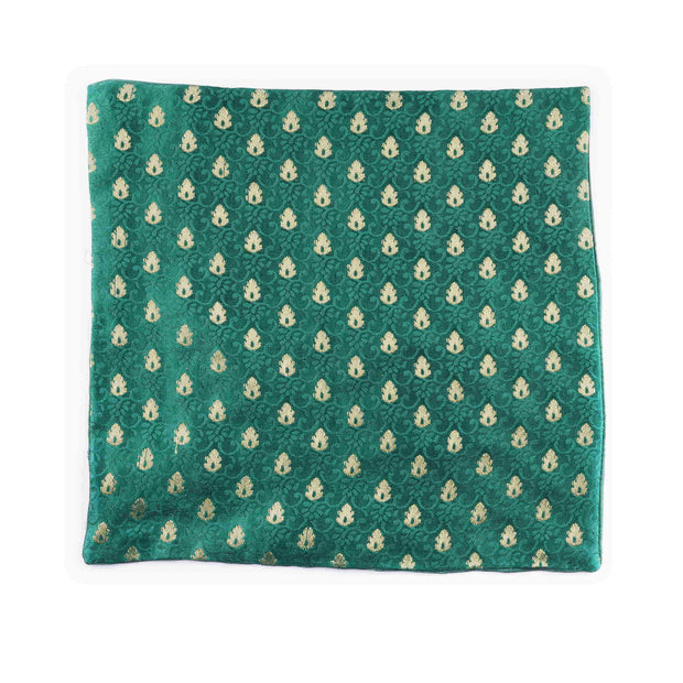 After 8  Geometric Green Pocket Square