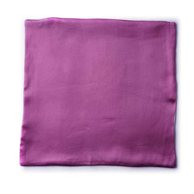 Regal Silver - Purple Pocket Square