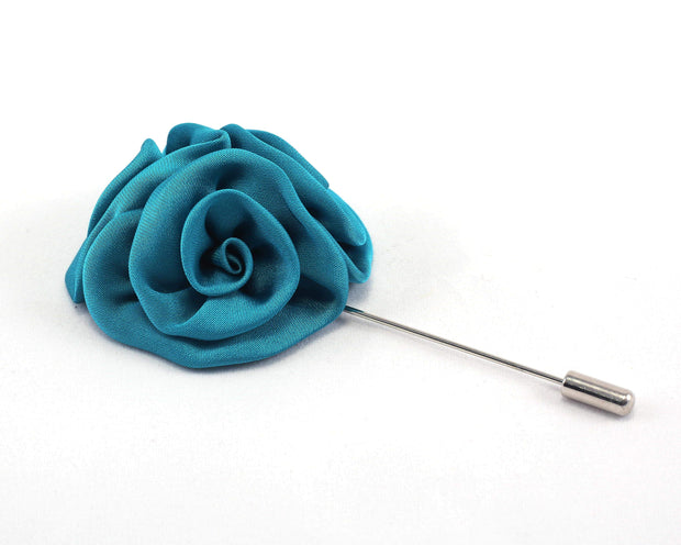 Teal Solid Triune Lapel Pin