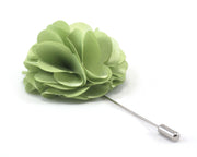 Sage Solid Carnation Lapel Pin