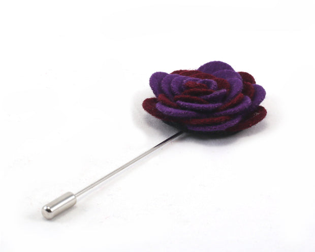 Purple & Maroon Double Hued Lapel Pin