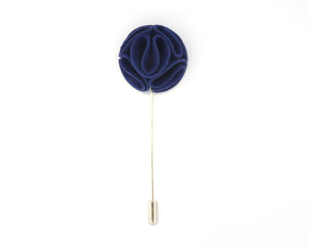 Blue Curlicue Lapel Pin