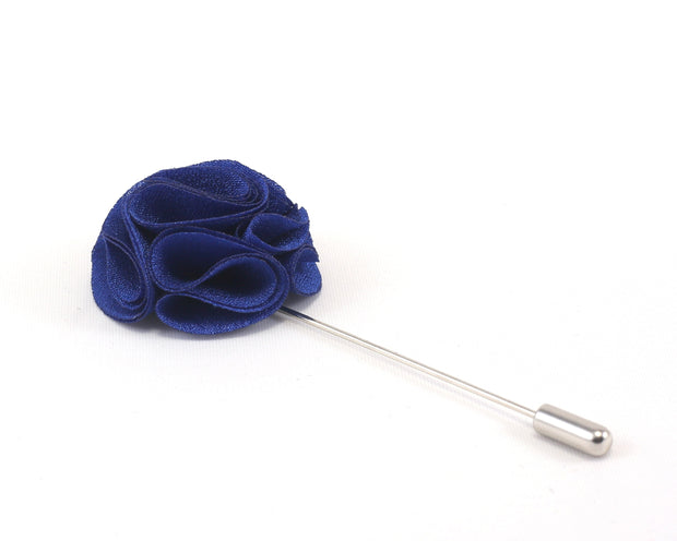 Royal Blue Curlicue Lapel Pin