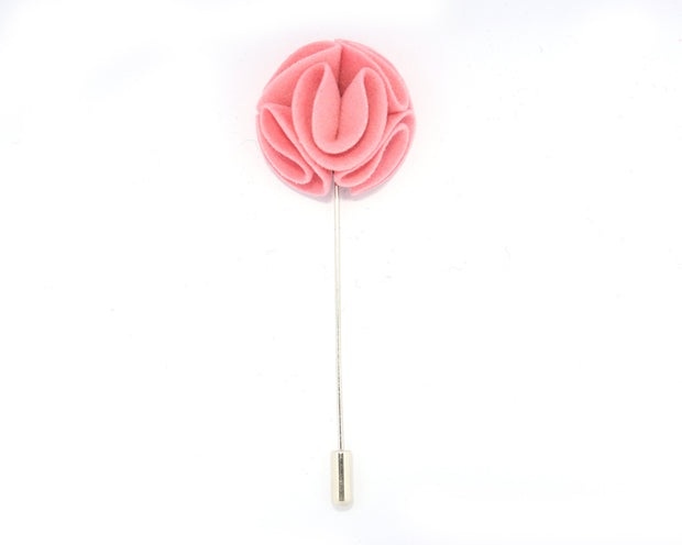 Light Pink Curlicue Lapel Pin