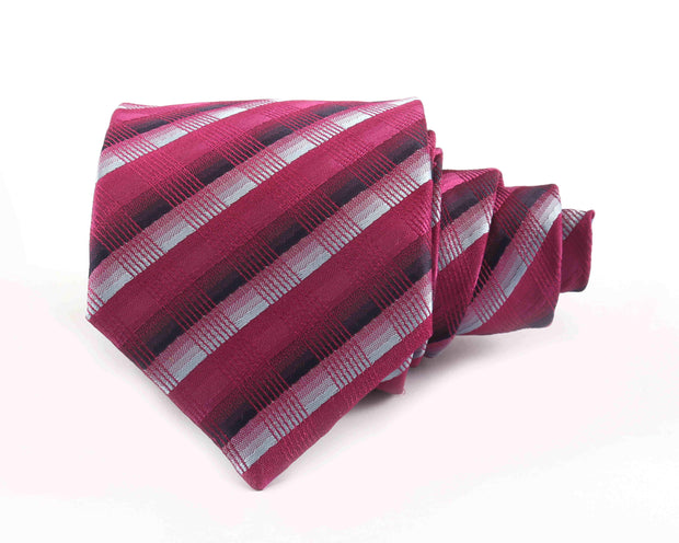 After 8 Pink Striped Necktie