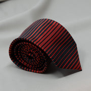 After 8 Red Striped Necktie