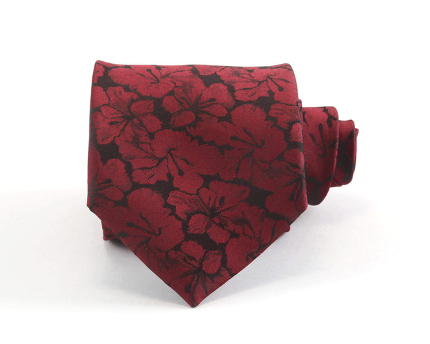 Sun & Sand Red Floral Necktie