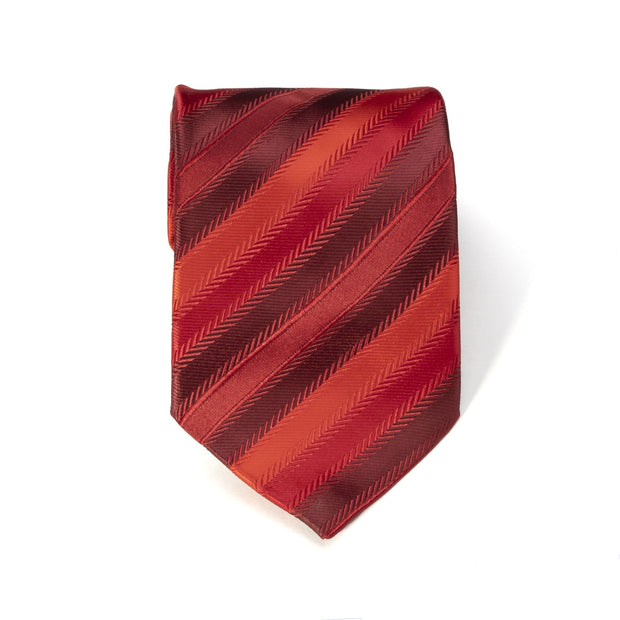 After 8 Red Striped Necktie
