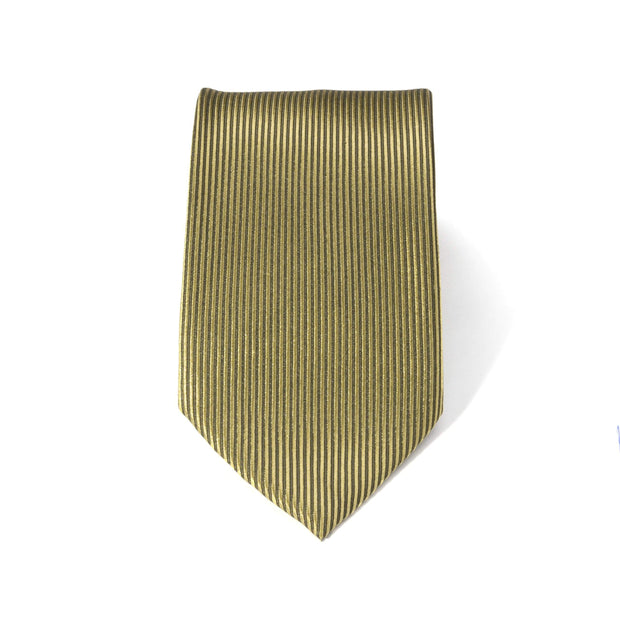 After 8 Green Striped Necktie