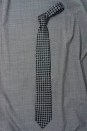 Monochrome Black Geometric Necktie