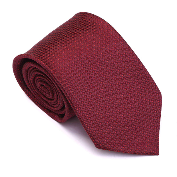 After 8 Red Geometric Necktie
