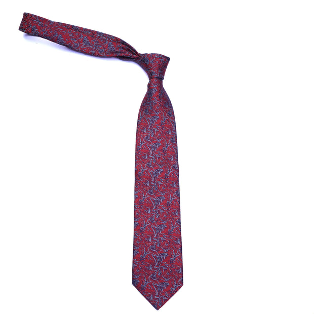 After 8 Red Abstract Necktie