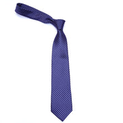 Old School Blue Geometric Necktie