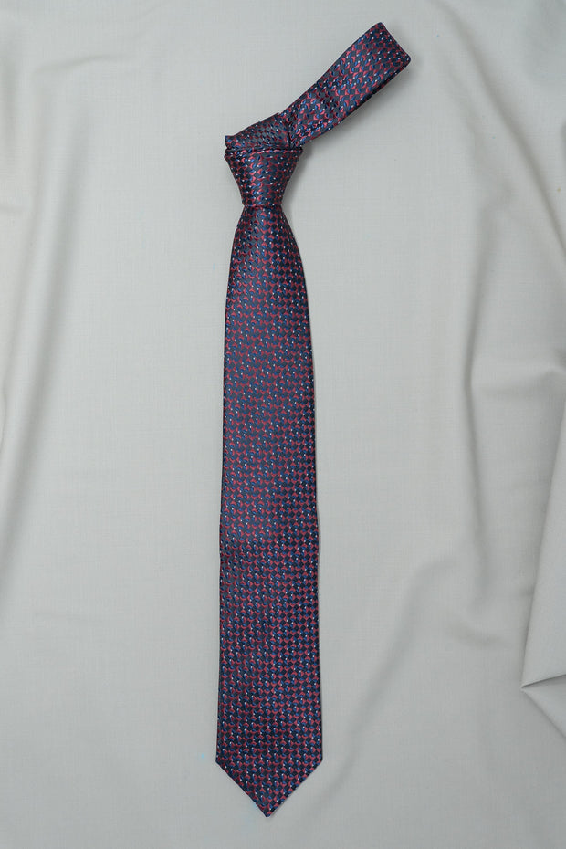 After 8 Purple Geometric Necktie