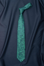 Sun & Sand Green Paisley Necktie