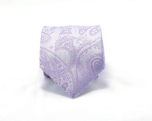 After 8 Purple Paisley Necktie