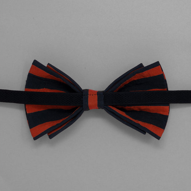 After 8  Blue Striped Bowtie