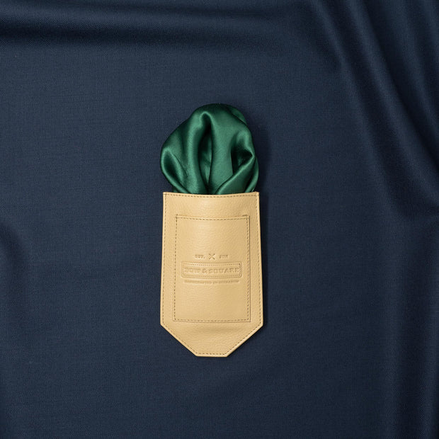 After 8  Geometric Green Pocket Square