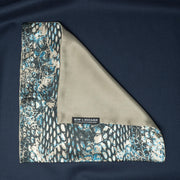 After 8 Abstract Blue Pocket Square