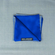 Regal Net Blue Pocket Square