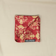 After 8 Abstract Red Pocket Square