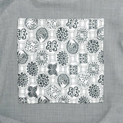 Town Hall Abstract White Pocket Square