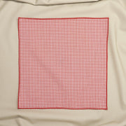 After 8  Geometric Red Pocket Square