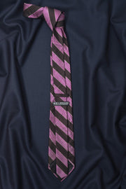 Regal Black Striped Necktie