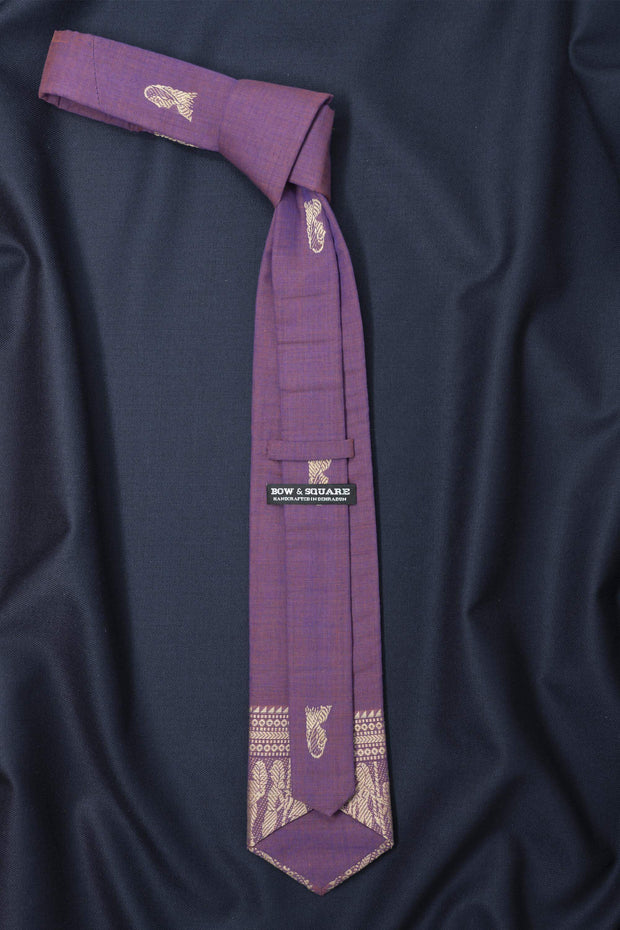 Regal Purple Abstract Necktie