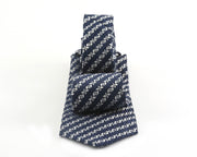 After 8 Blue Striped Necktie