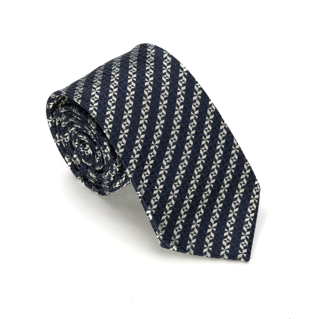 After 8 Blue Striped Necktie