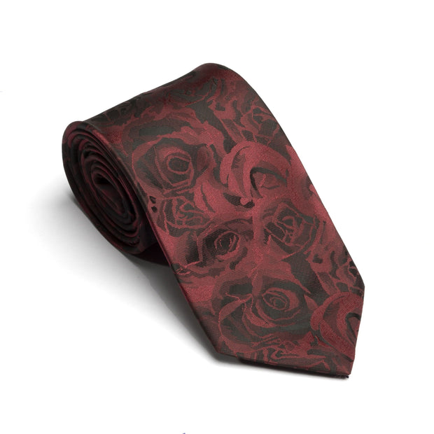 Sun & Sand Red Floral Necktie