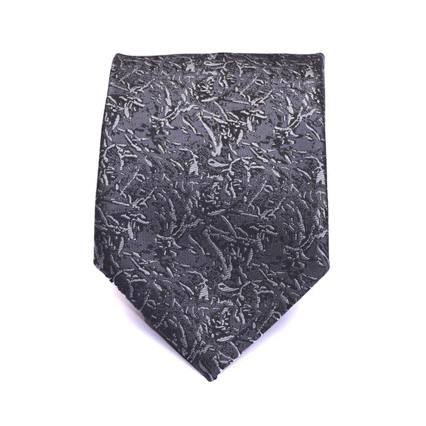 Town Hall Grey Abstract Necktie