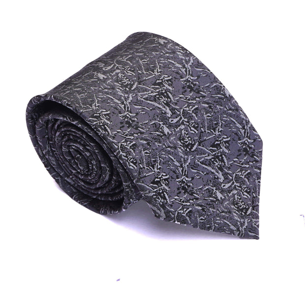 Town Hall Grey Abstract Necktie