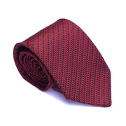 After 8 Red Geometric Necktie