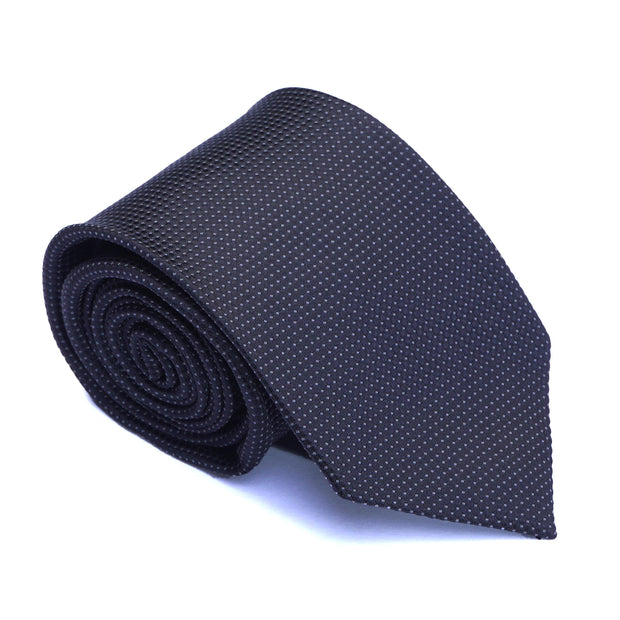 Monochrome Black Polka Dot Necktie