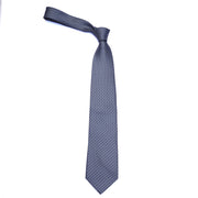 Old School Blue Geometric Necktie