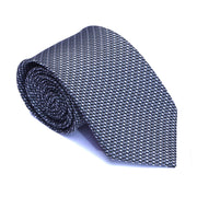 Old School Blue Geometric Necktie