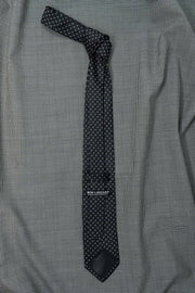 Monochrome Black Geometric Necktie